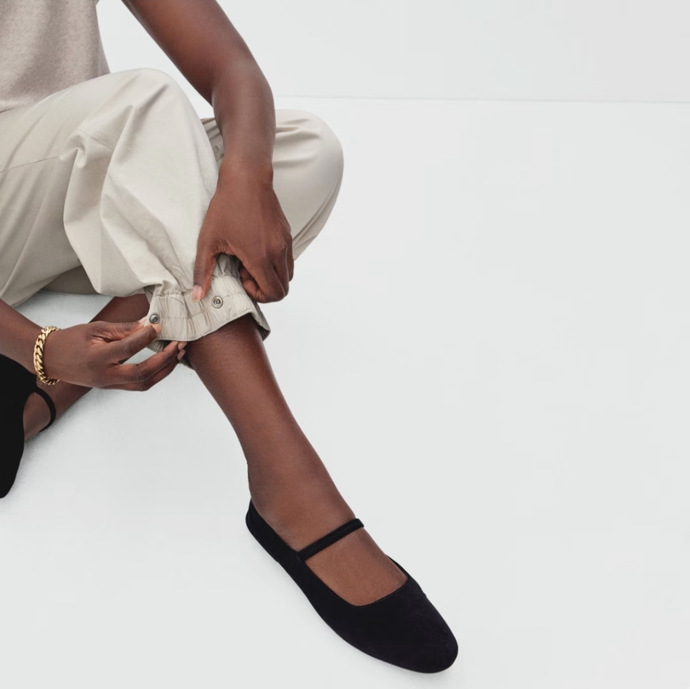 Everlane Velvety Mary Jane Flat